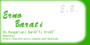 erno barati business card